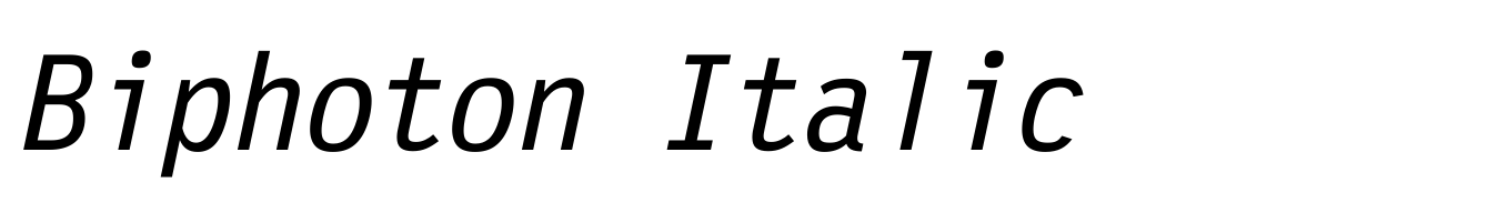 Biphoton Italic